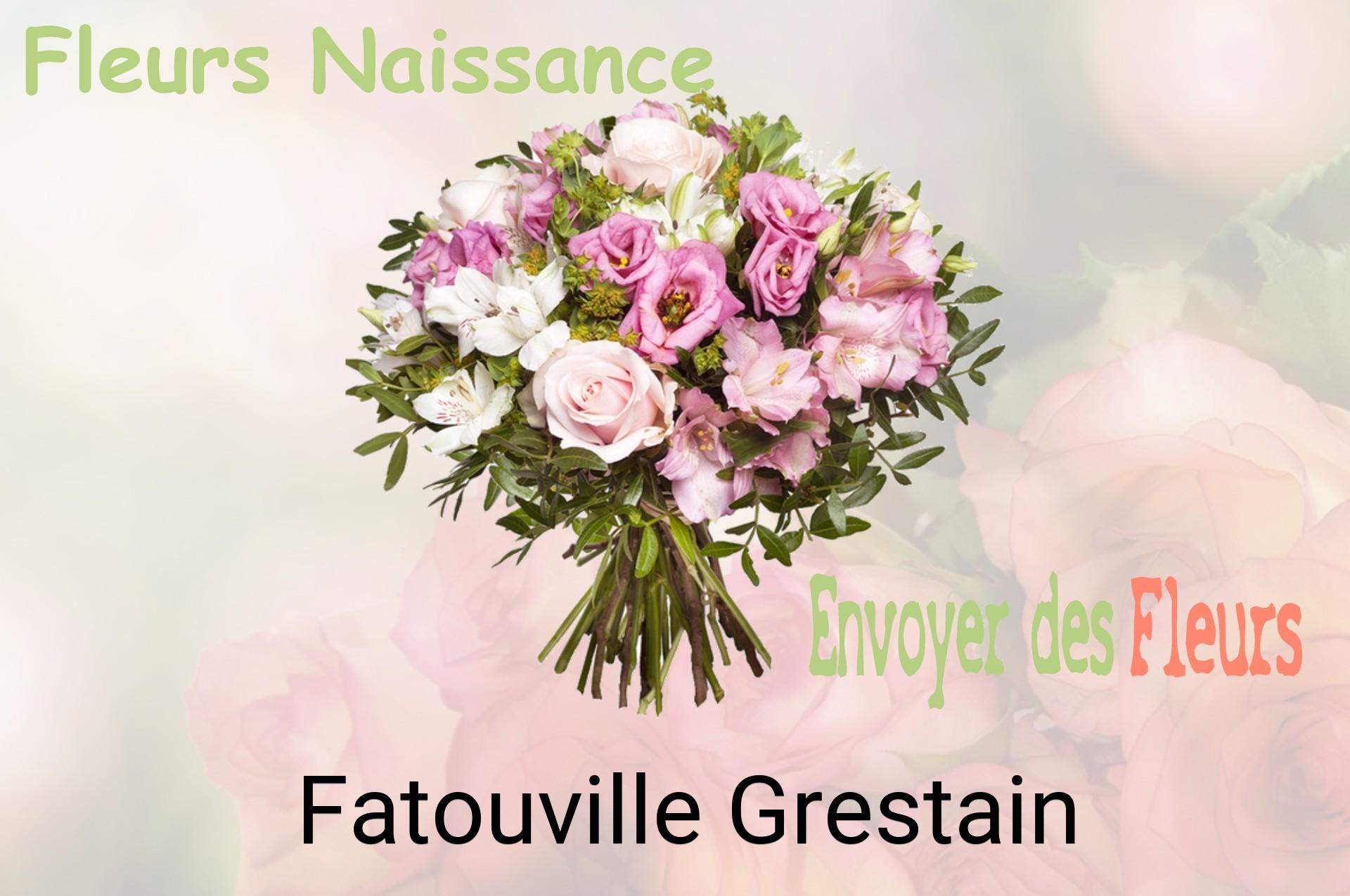 Bouquet de fleurs de naissance livré à Fatouville-Grestain