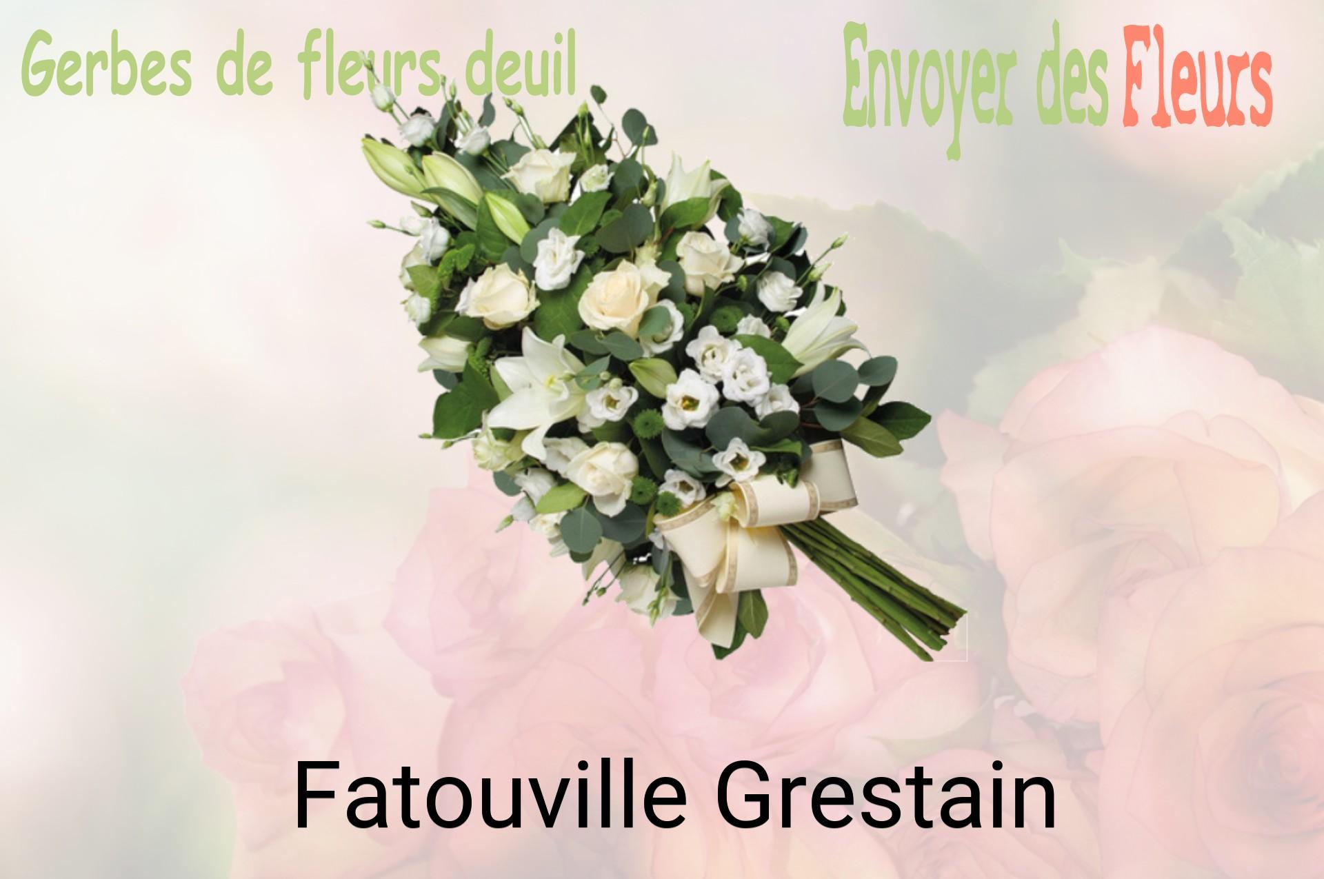 Gerbe de fleurs de deuil livrée à Fatouville-Grestain